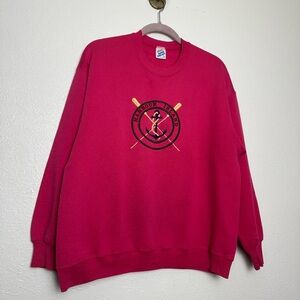 Vintage Harbour Island Bright Pink Fuscia Super Sweats‎ Crewneck Sweater